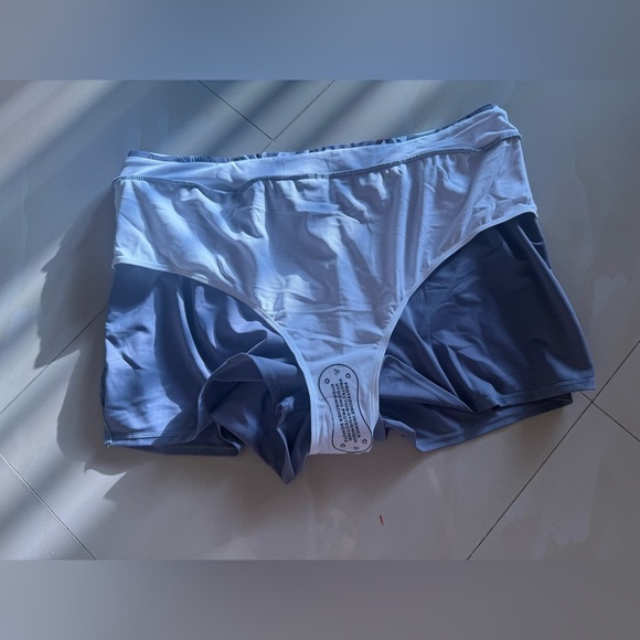 umbranded swim short plus size 2X eslastic and floral waist gray - Picture 9 of 14